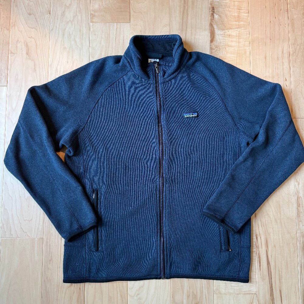 Patagonia Men’s Fleece Jacket Full Zip Blue Large